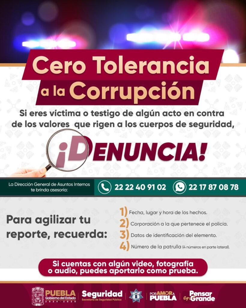 Piden denunciar corrupción de policías estatales