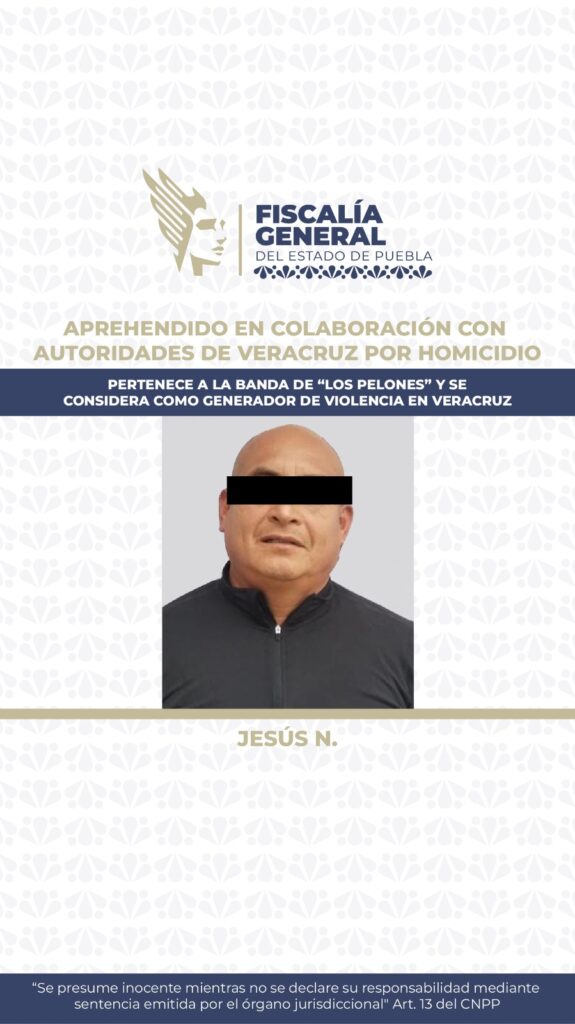 Ex alcalde veracruzano acusado de asesinar a un hombre en Puebla