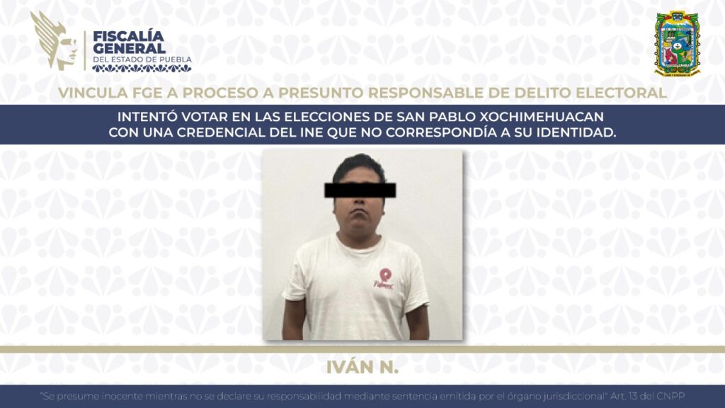 Iván quiso “mapachear” la elección en Xochimehuacan con una falsa credencial INE
