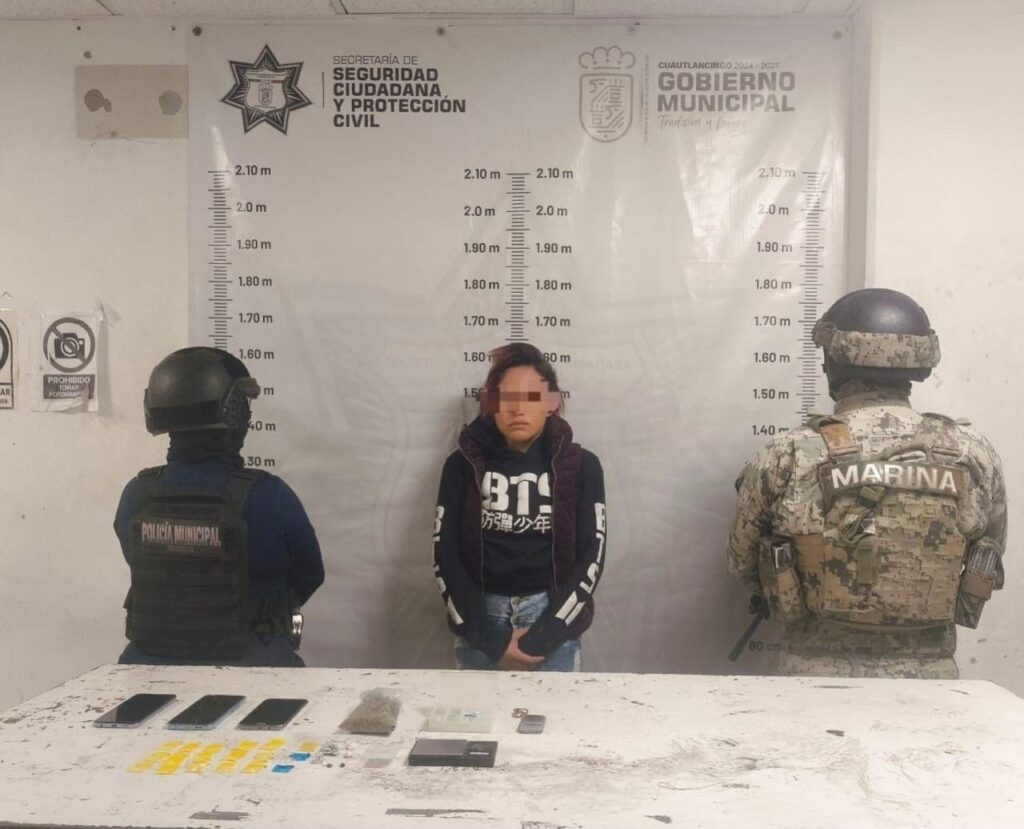 Detienen a Yenifer, supuesta narcomenudista de Cuautlancingo