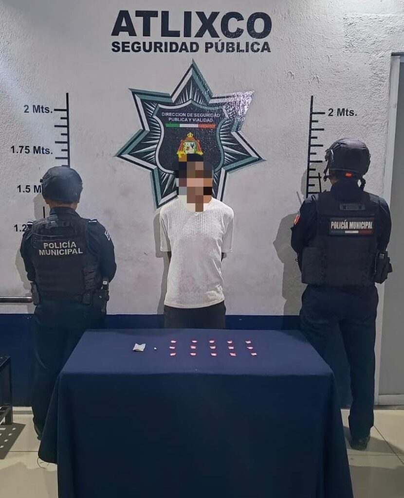 Lo detuvieron con droga en Atlixco