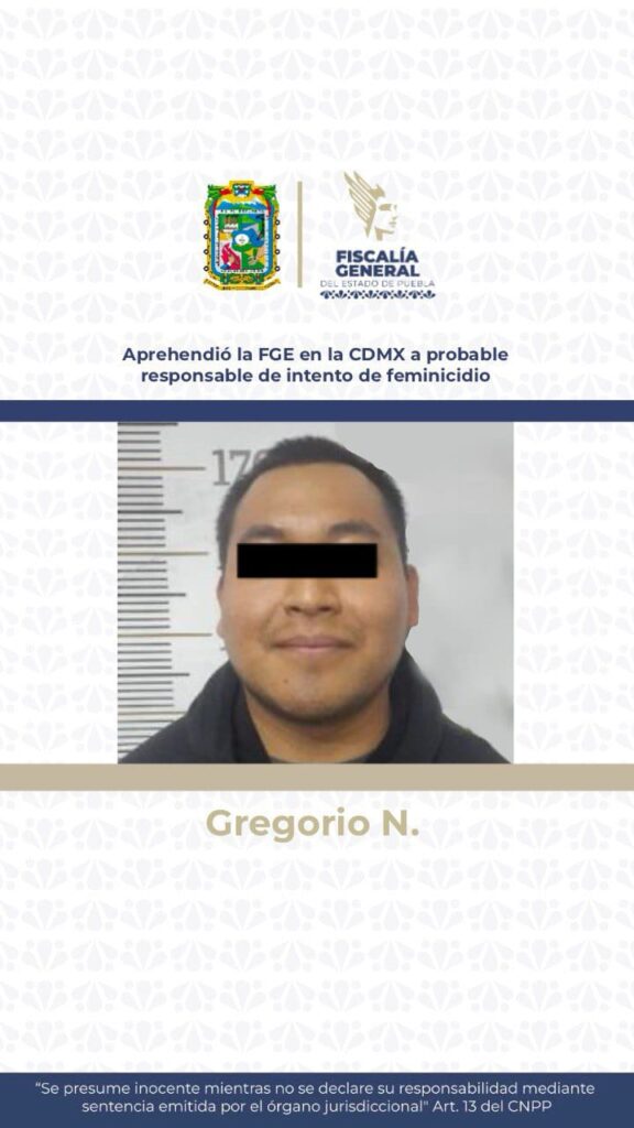 Este sonriente “Goyo” está acusado de intentar asesinar a su ex pareja en Huejotzingo