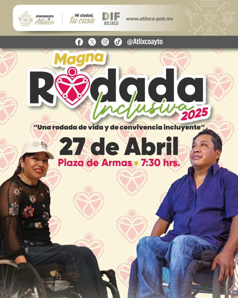 ¡Participa en la rodada por la inclusión en Atlixco!