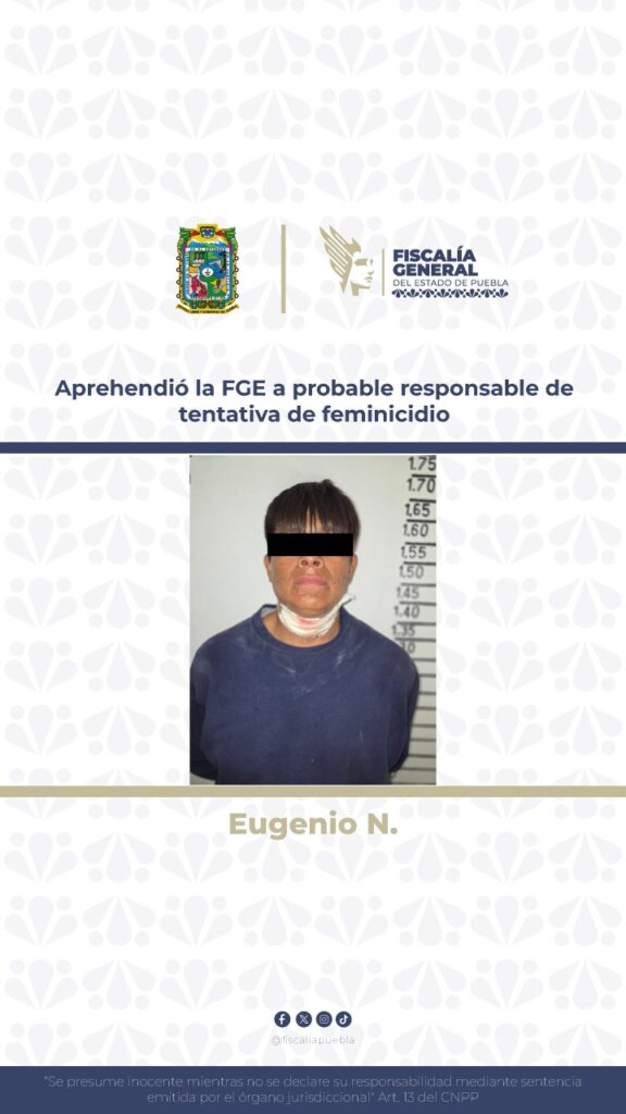 Aprehendió la FGE a probable responsable de tentativa de feminicidio