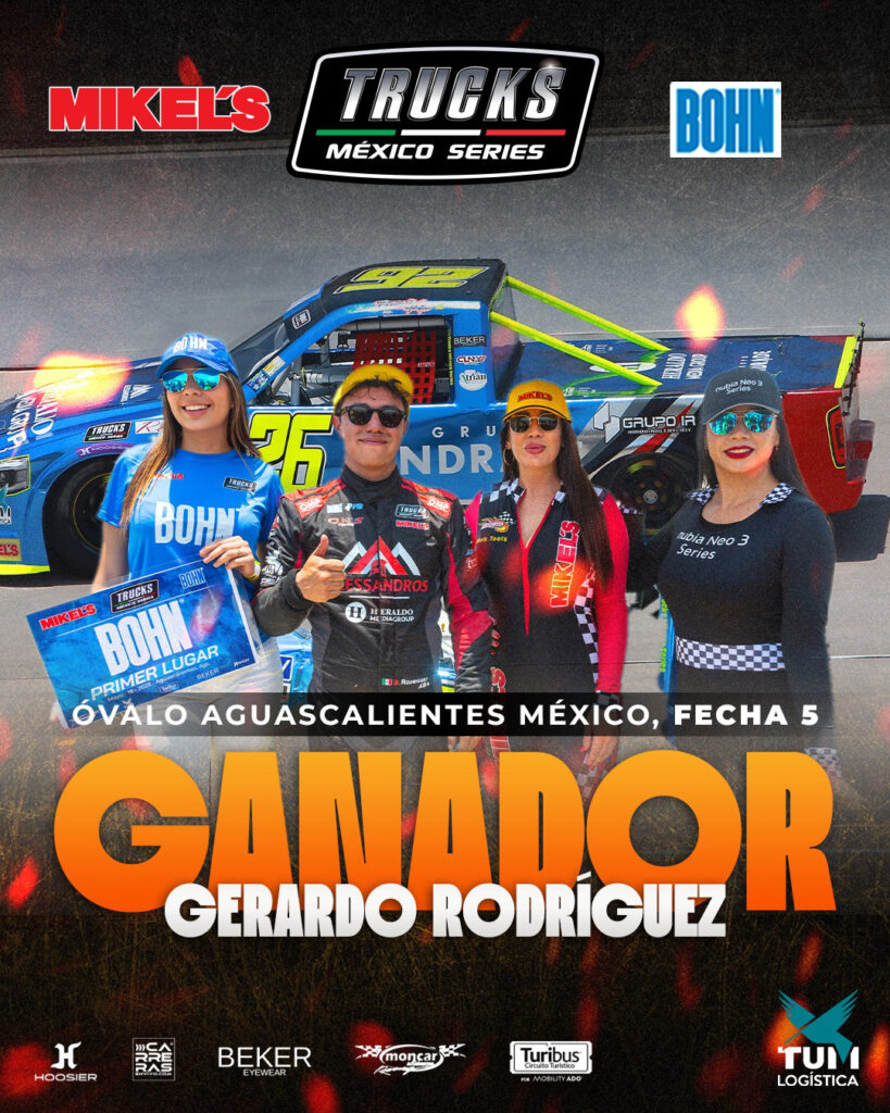 Triunfo de Gerardo Rodríguez en la 5ta fecha de Trucks México Series