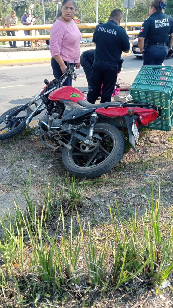 Fatal accidente de motociclista en la carretera federal México-Tuxpan