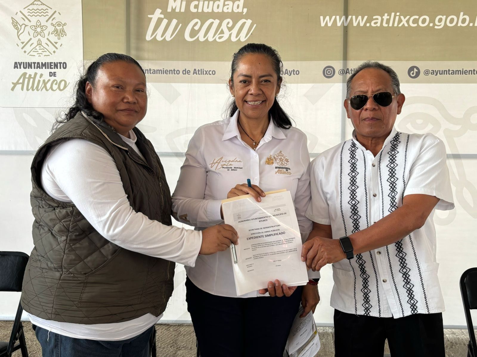 Ariadna Ayala presidenta de Atlixco inicia pavimentación integral en ...
