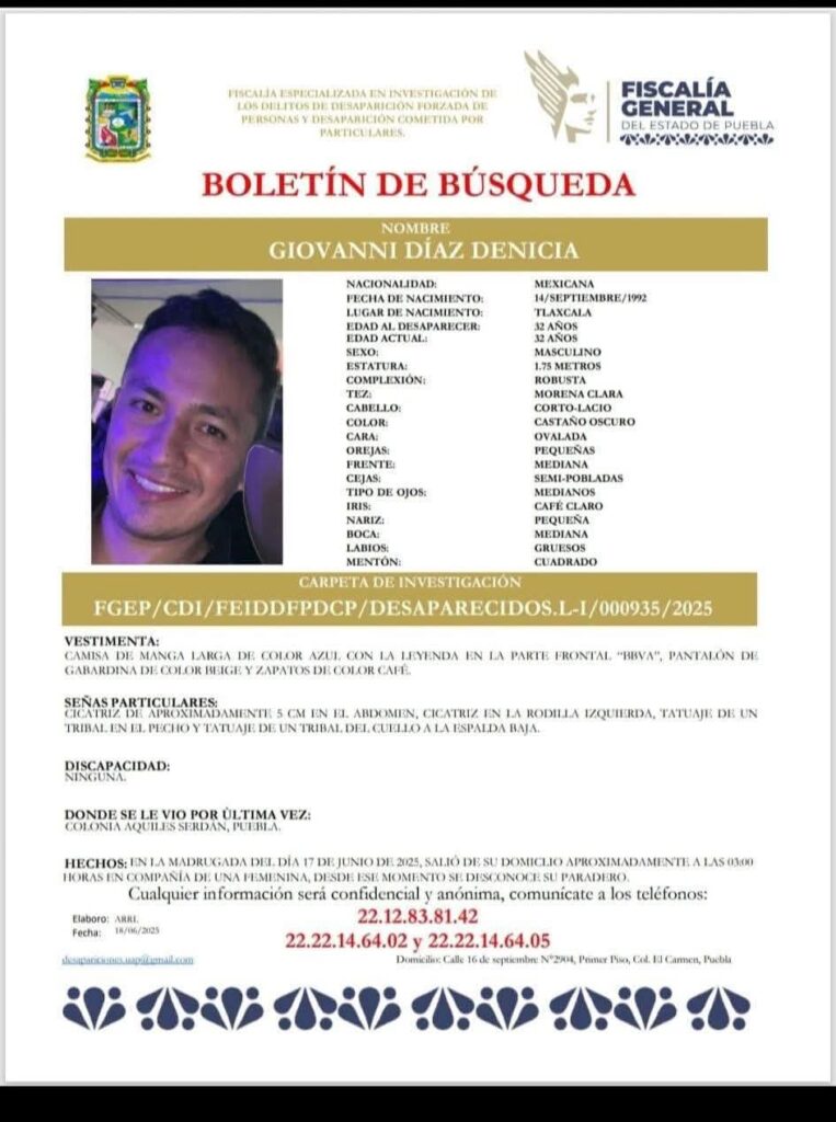 Joven desaparecido en Puebla capital encontrado asesinado y embolsado 