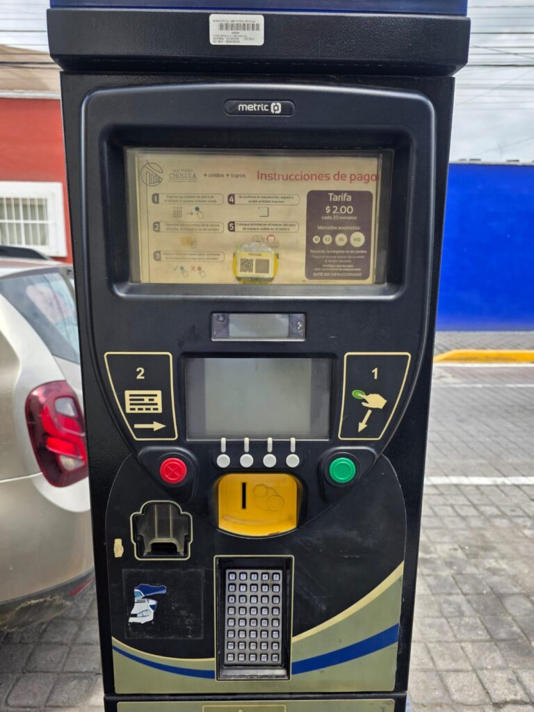 Renovarán sistema de parquímetros en San Pedro Cholula