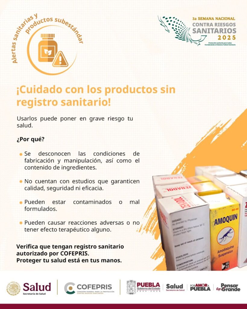 Cuidado con los productos sin registro sanitario: Secretaría de Salud