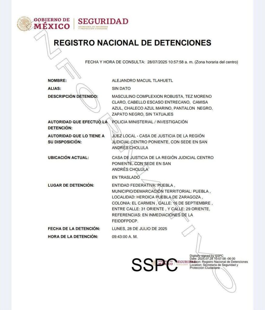 Detienen a comandante de la FGE