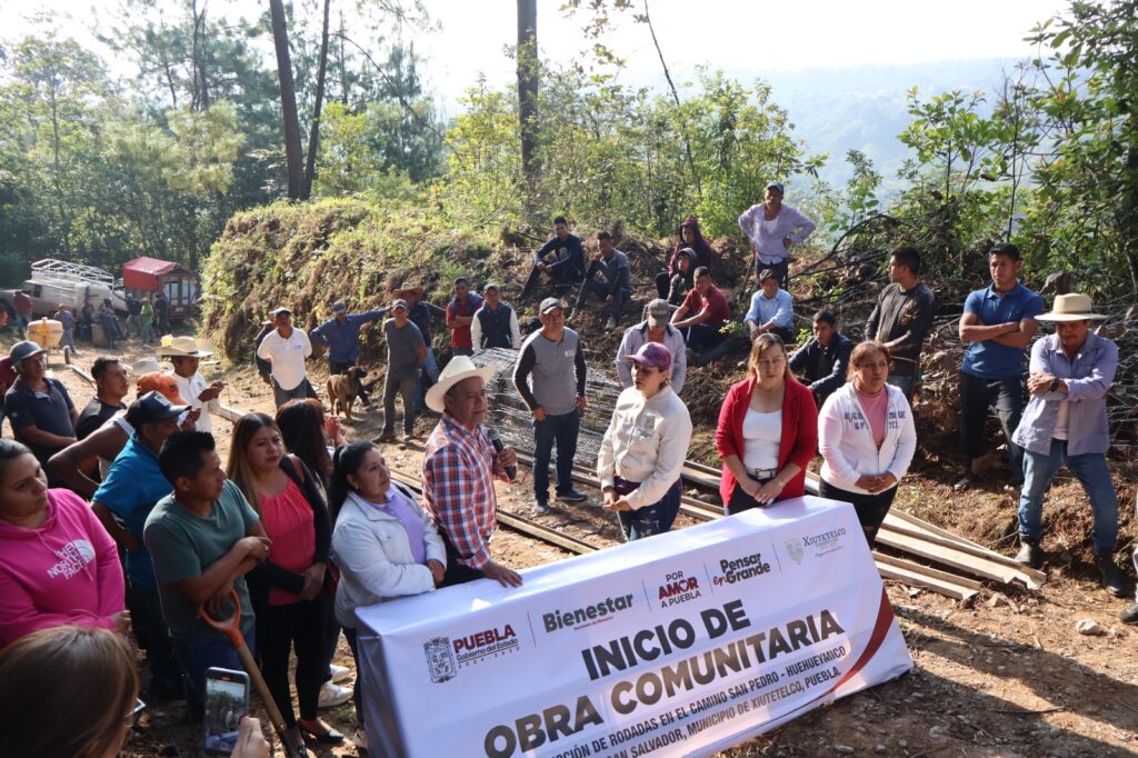 Xiutetelco avanza con pasos firmes: Inicia obra comunitaria en el camino San Pedro – Huehueymico