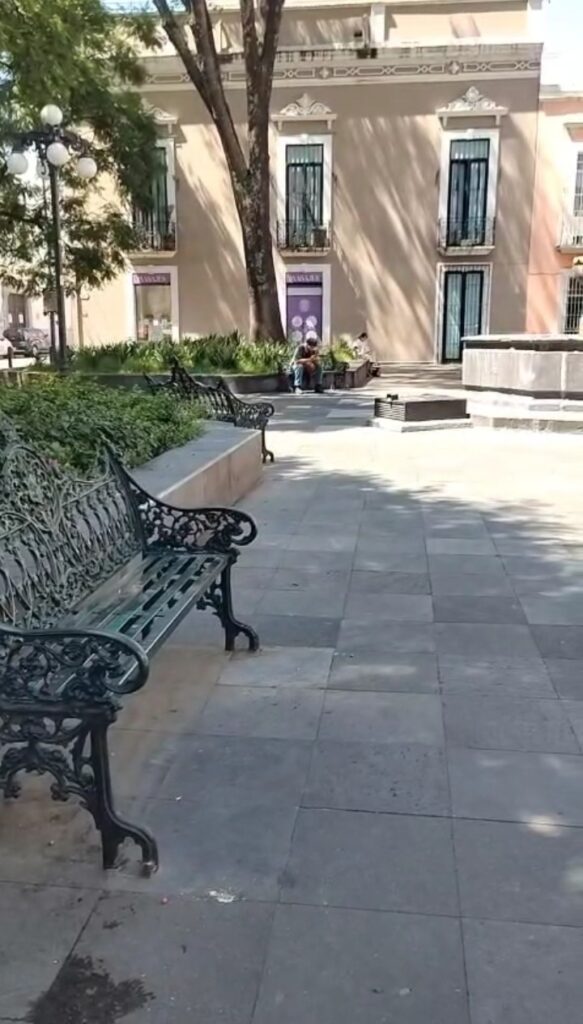 Video: ¡El colmo, hasta las estatuas se roban de los parques públicos en Puebla capital!