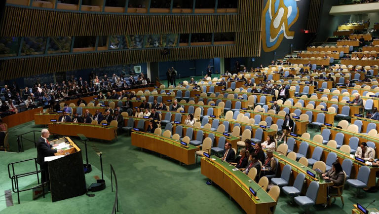 Representantes abandonan Asamblea General de la ONU ante llegada de Benjamín Netanyahu