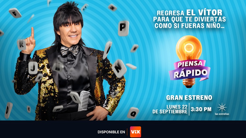 Adrián Uribe a través de su personaje de El Vítor será el conductor de “Piensa Rápido”