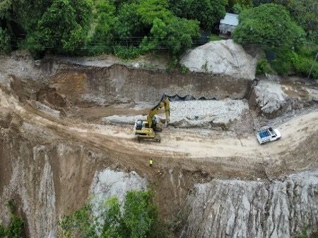 Confirman deslaves en carretera Las Margaritas – Acateno – Tlapacoyan en Hueytamalco
