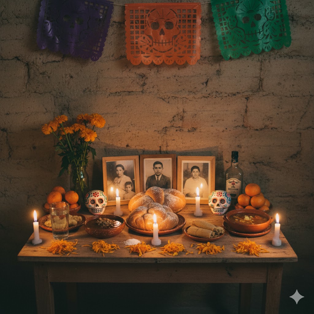 Ofrenda de Día de Muertos cuesta el 25% de un salario mínimo en México