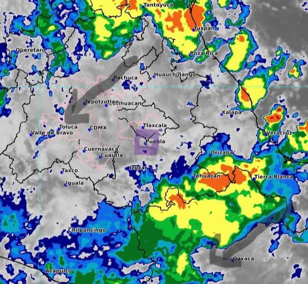Lluvias fuertes y viento este viernes en Puebla capital   