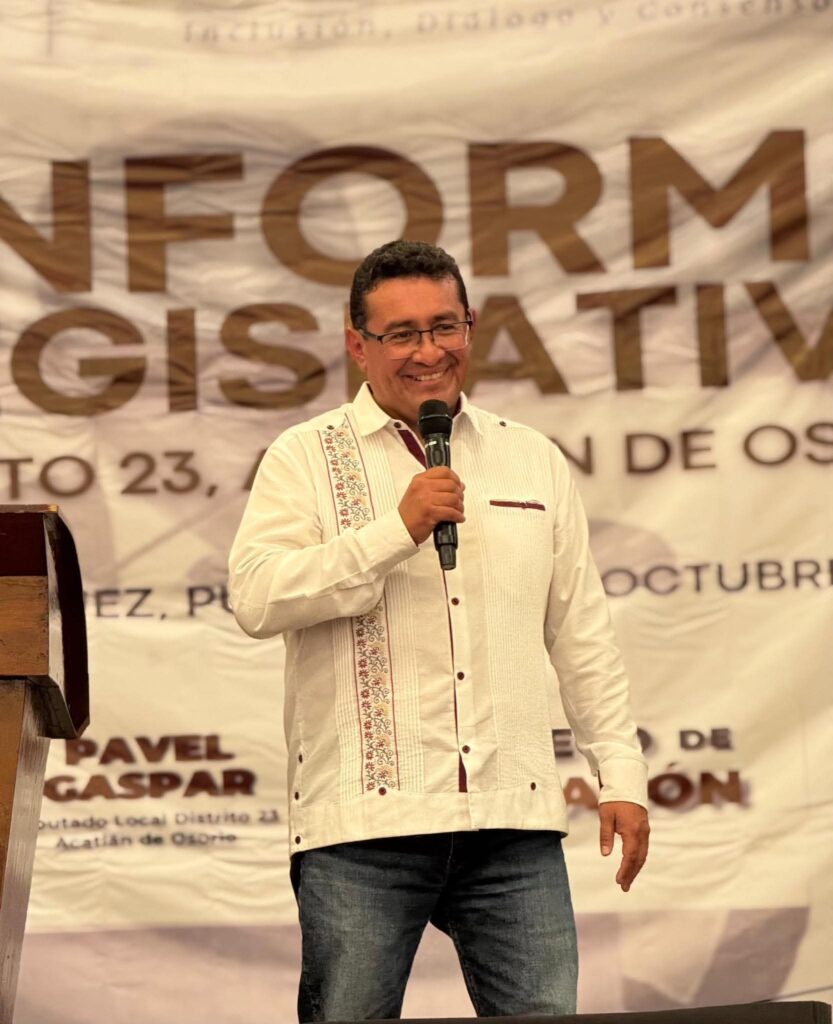 Servir a Puebla con honestidad y trabajo verdadero: Pável Gaspar en Primer Informe de Actividades  