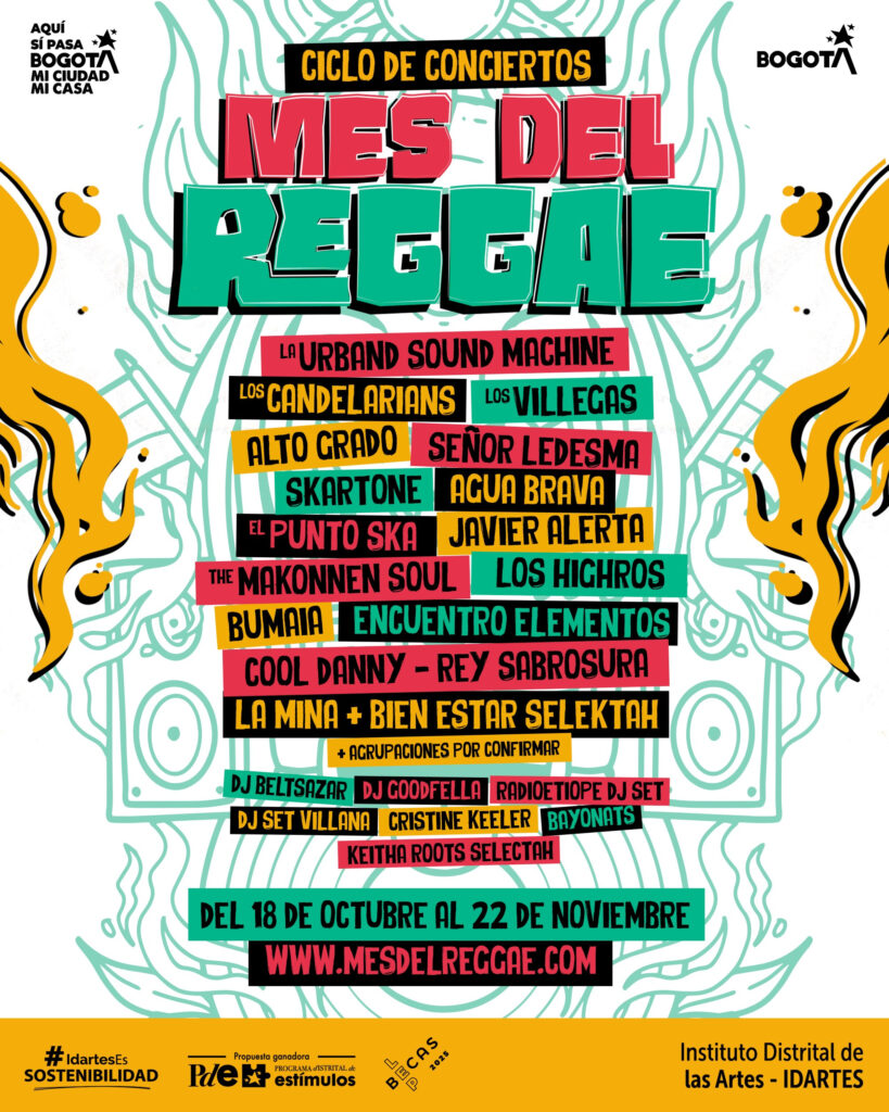 Bogotá llega el Circuito Mes del Reggae