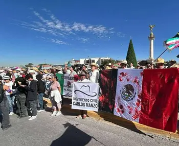 ‘Desangelada’ marcha de Gen Z y Carlos Manzo en Chihuahua