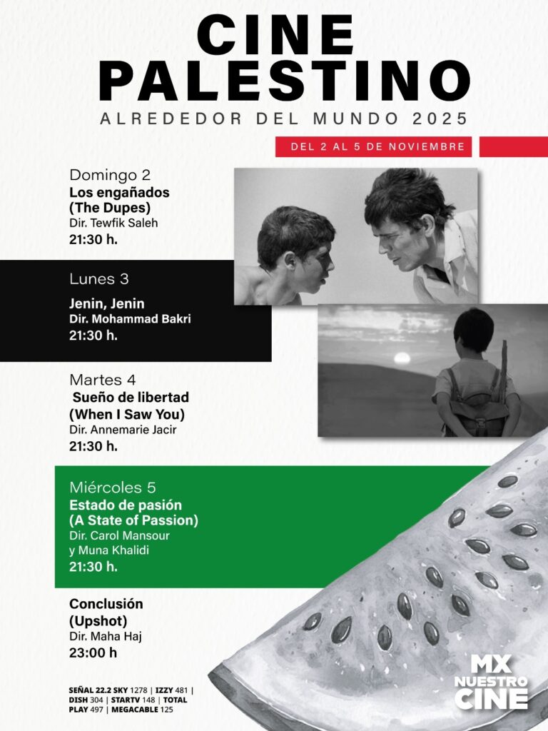 Mx Nuestro Cine se suma a la proyección global del ciclo: Días de Cine Palestino Alrededor del Mundo 2025