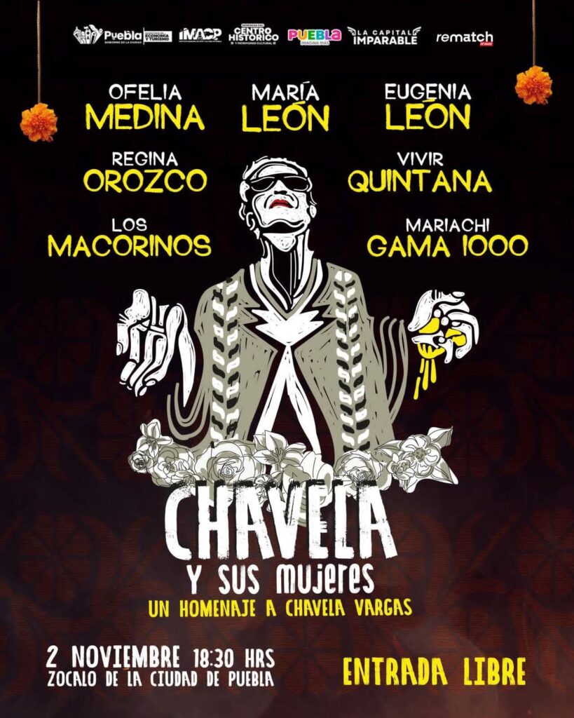 Puebla capital rinde tributo a Chavela Vargas en el cierre del Festival la Muerte es un Sueño