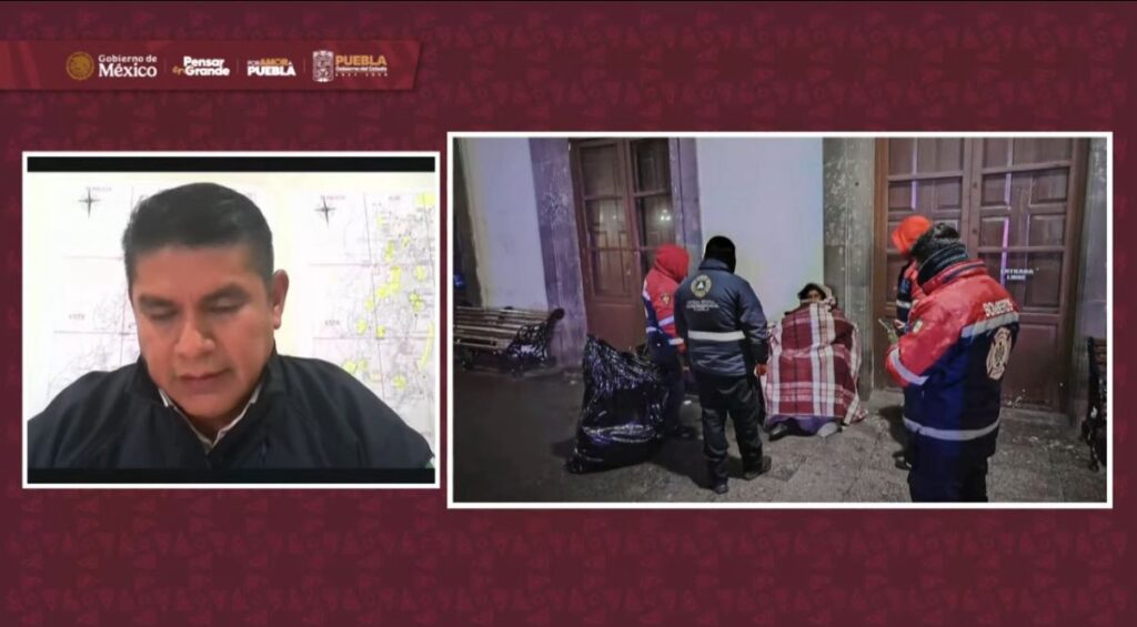 Habilitan 24 refugios en 19 municipios de Puebla por el frente frío