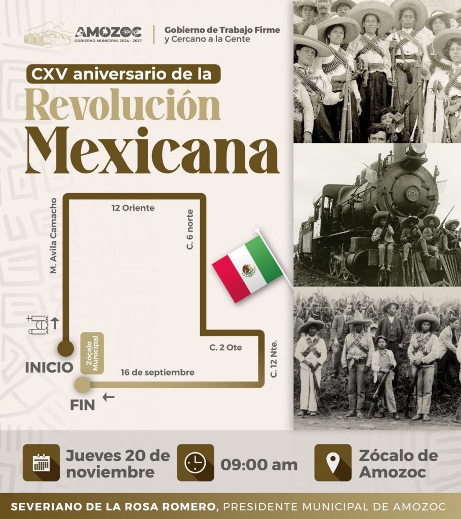 Todo listo para el Desfile Conmemorativo por el CXV Aniversario del Inicio de la Revolución Mexicana