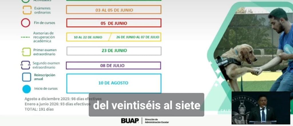 Consejo Universitario BUAP avala calendario escolar 2026 