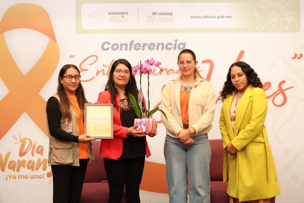 Ariadna Ayala, presidenta de Atlixco, lidera el día naranja y refuerza acciones de empoderamiento femenino