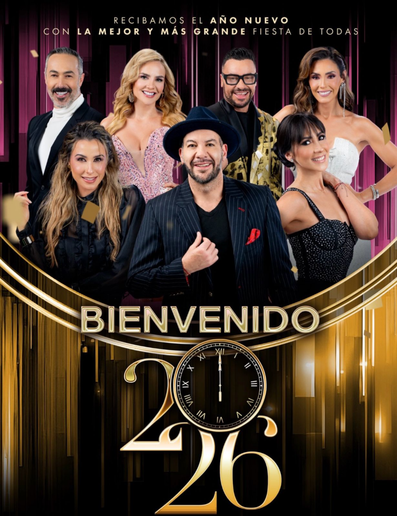 “Bienvenido 2026”: la emisión especial de TelevisaUnivision de fin del 2025 y del recibimiento al nuevo año