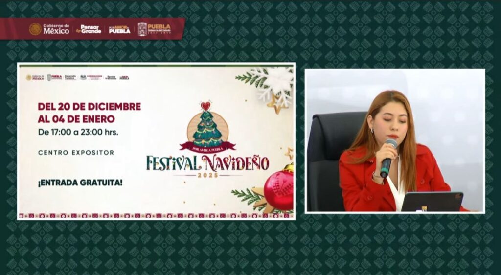 Anuncian el festival navideño Por Amor a Puebla 2025