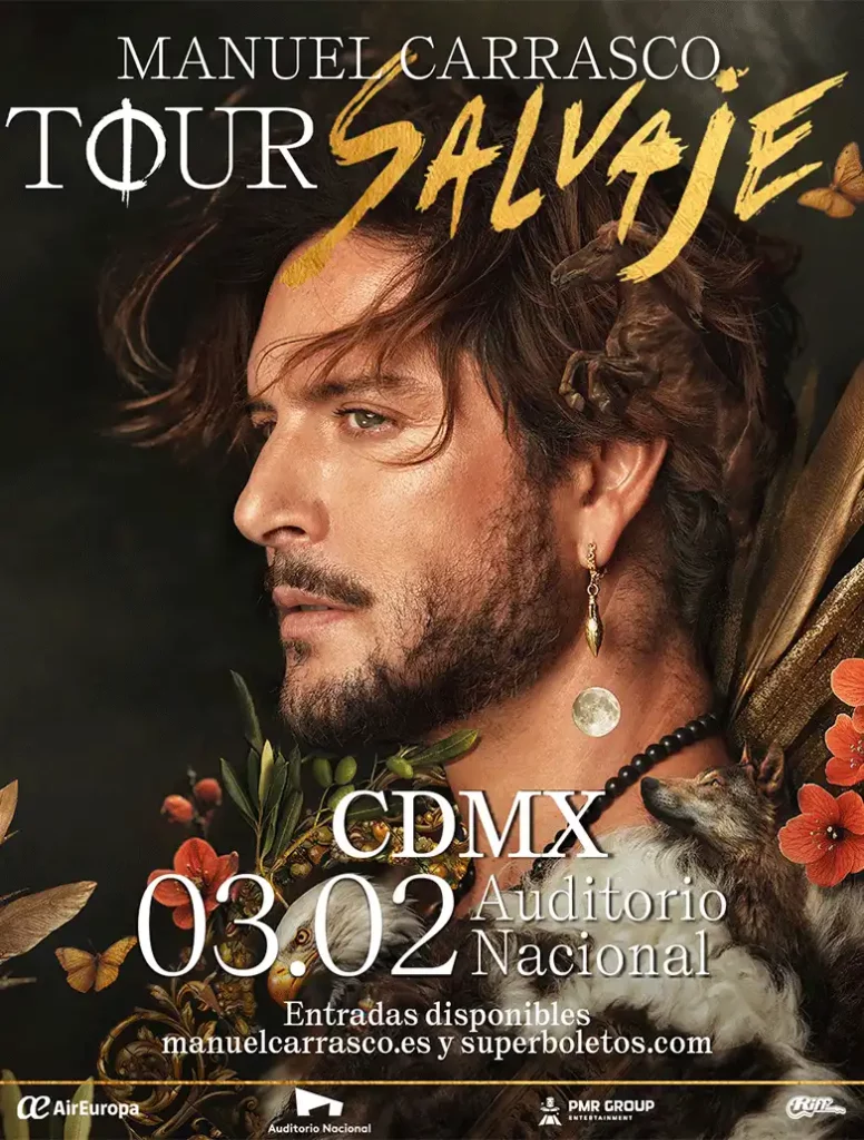 El cantante español Manuel Carrasco se presentará por primera vez en el Auditorio Nacional en la Ciudad de México