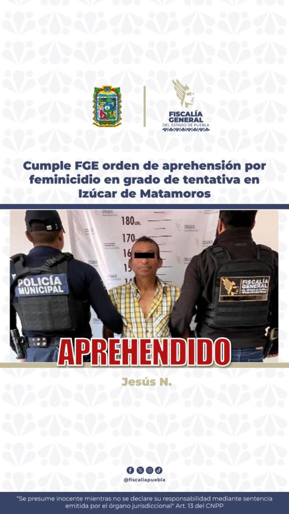 Jesús ya fue detenido por supuesto intento de homicidio contra su vecina en Izúcar de Matamoros