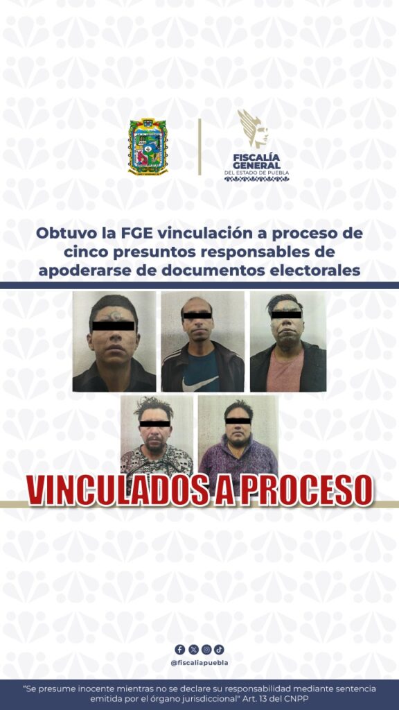 Vinculan a delito a cinco mapaches electorales por robar documentos