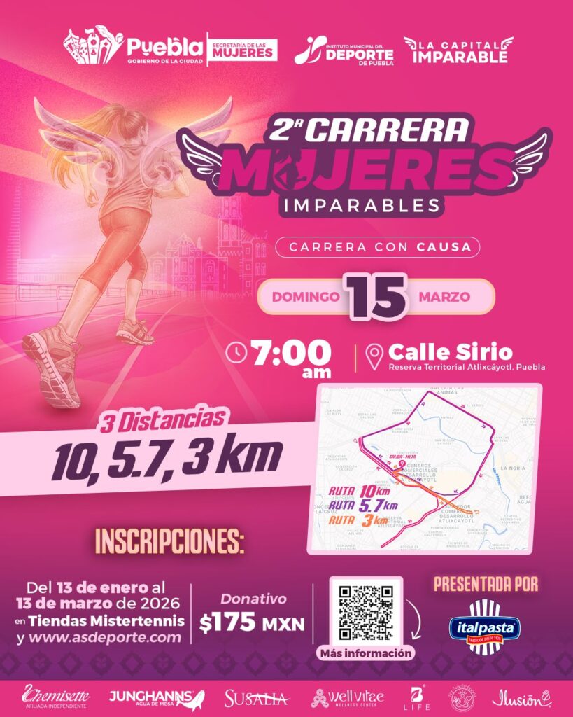 Invita a la Segunda Carrera “Mujeres Imparables 2026”