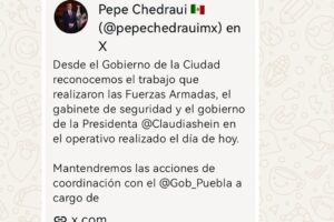 Alcalde de Puebla avaló esfuerzo de las fuerzas armadas tras los hechos de violencia de este domingo