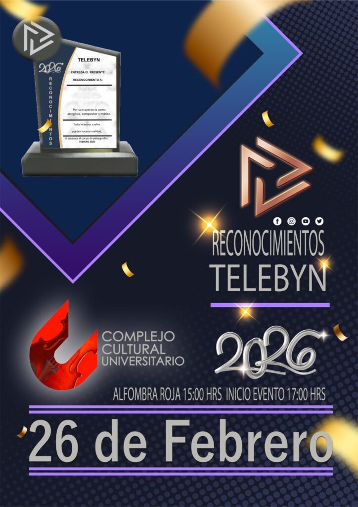 Auditorio CCU BUAP,  majestuoso escenario de la “4a. Entrega de Reconocimientos TELEBYN”