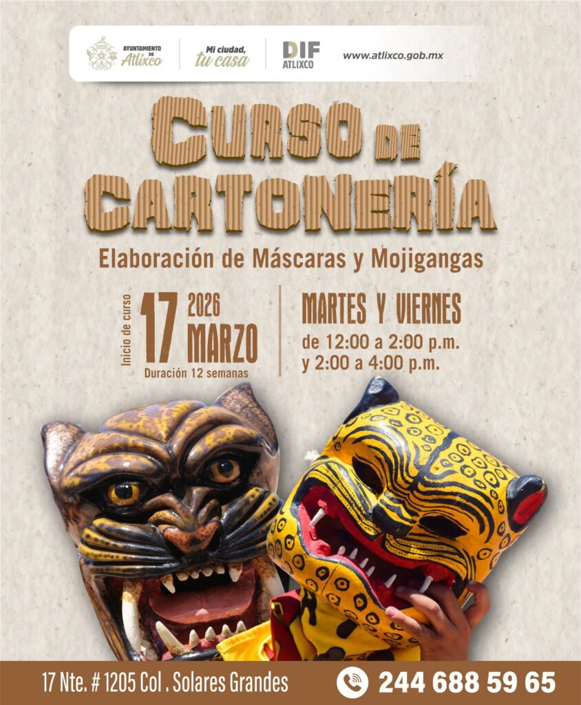 ¡Apúntate en el curso de Cartonería en Atlixco!