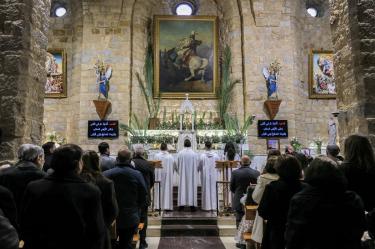 Policía israelí impide al Patriarca Latino de Jerusalén celebrar misa en Domingo de Ramos