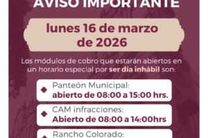 Informa ayuntamiento de Puebla sobre cobros y servicios este 16 de marzo