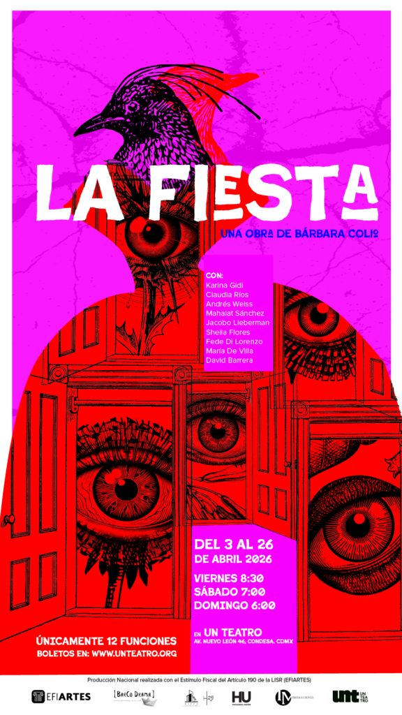 La obra teatral “La Fiesta” de Bárbara Colio se presentará en UN Teatro en México