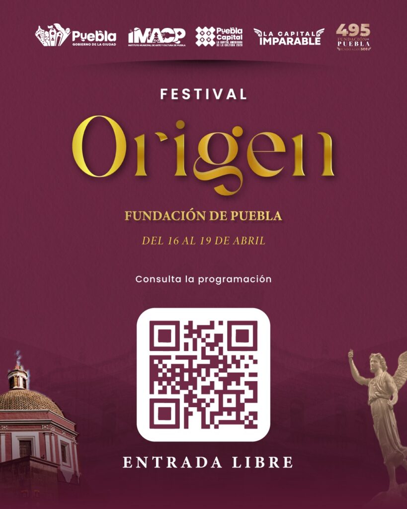 Festival “Origen” en Puebla capital este fin de semana