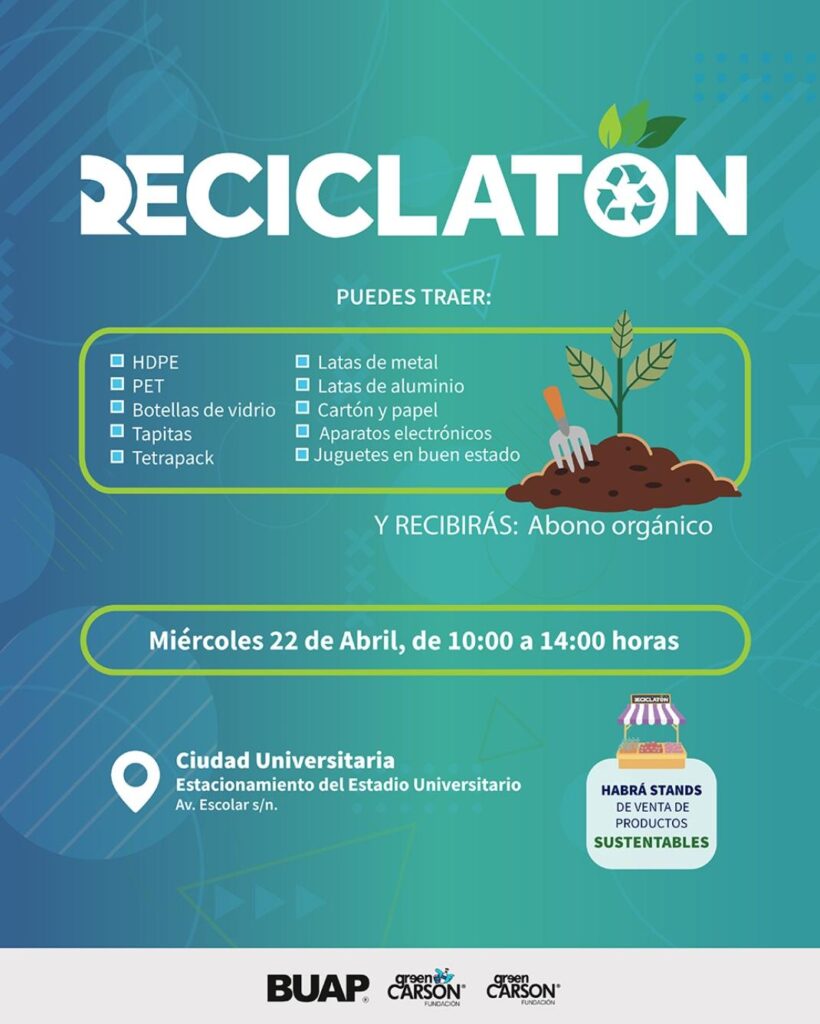 BUAP invita al Reciclatón en CU