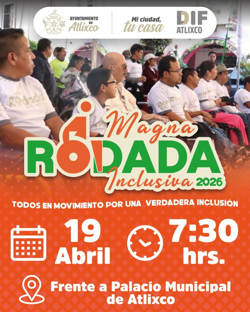 Anuncian en Atlixco “Magna Rodada Inclusiva 2026”