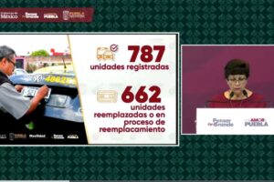 Avanza Atlixco en el reemplacamiento de unidades de transporte mercantil: SMT