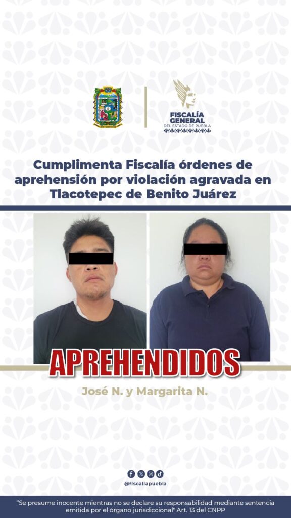 Pareja diabólica violó a niña de 14 años en Tlacotepec de Juárez