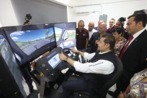 Puebla, a la vanguardia en el transporte de carga con el nuevo centro de capacitación para operadores: Armenta