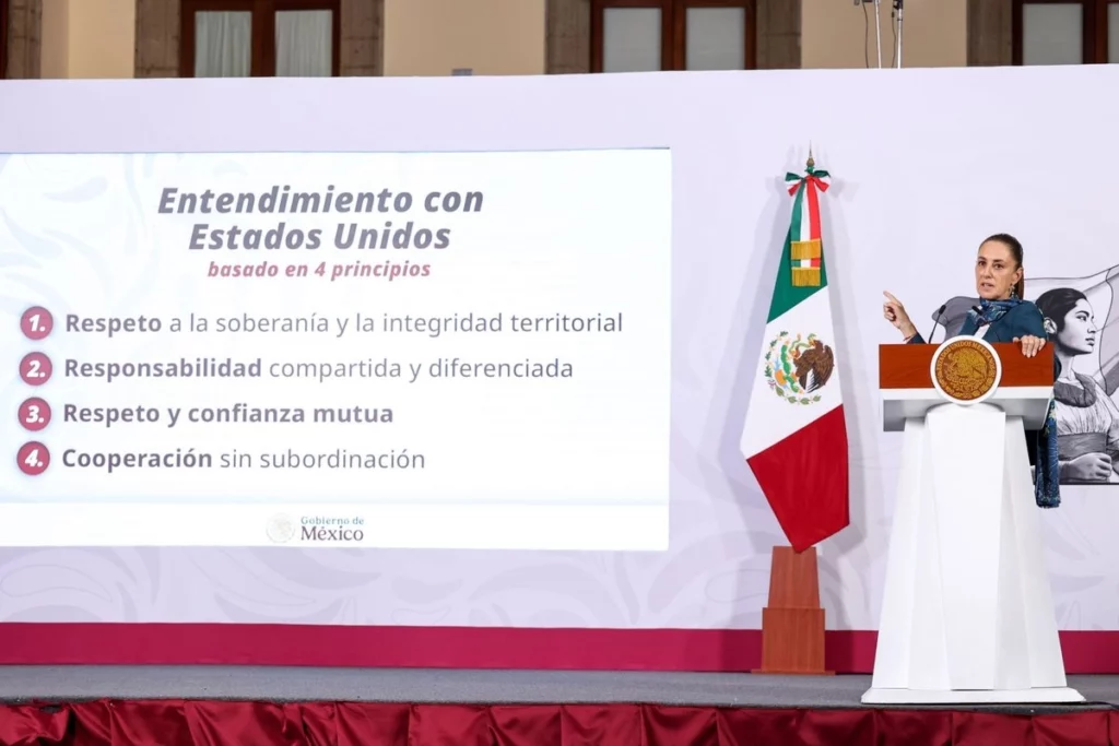 Destaca Sheinbaum que EU reconozca que debe atender su consumo de drogas y tráfico de armas a México